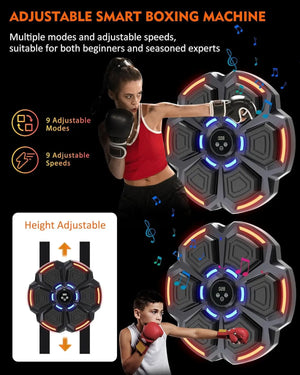 🥊 Máquina de Boxeo con Música y Luces – Entrena con Ritmo, Golpea con Estilo