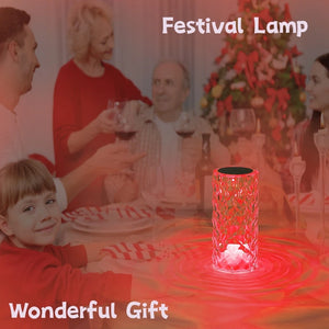 🌟 Lámpara de Cristal Diamante RGB – Toque Mágico de Luz para Tu Espacio
