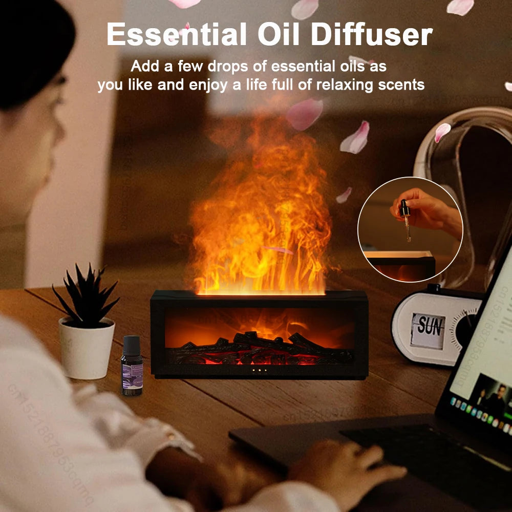 Humidificador de Aire con Aromaterapia y Luz LED con Control Remoto