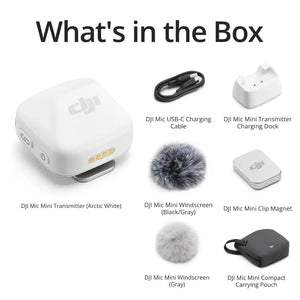 🎙️ DJI Mic Mini – Micrófono Inalámbrico Ultra Compacto y Profesional 48-Hour