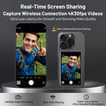📸 Monitor Selfie Inalámbrico – Usa la Cámara Trasera de tu Celular para Grabaciones Pro