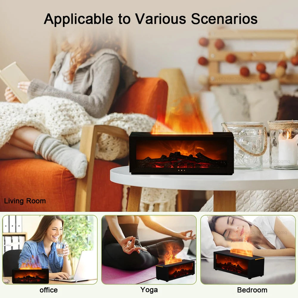 Humidificador de Aire con Aromaterapia y Luz LED con Control Remoto