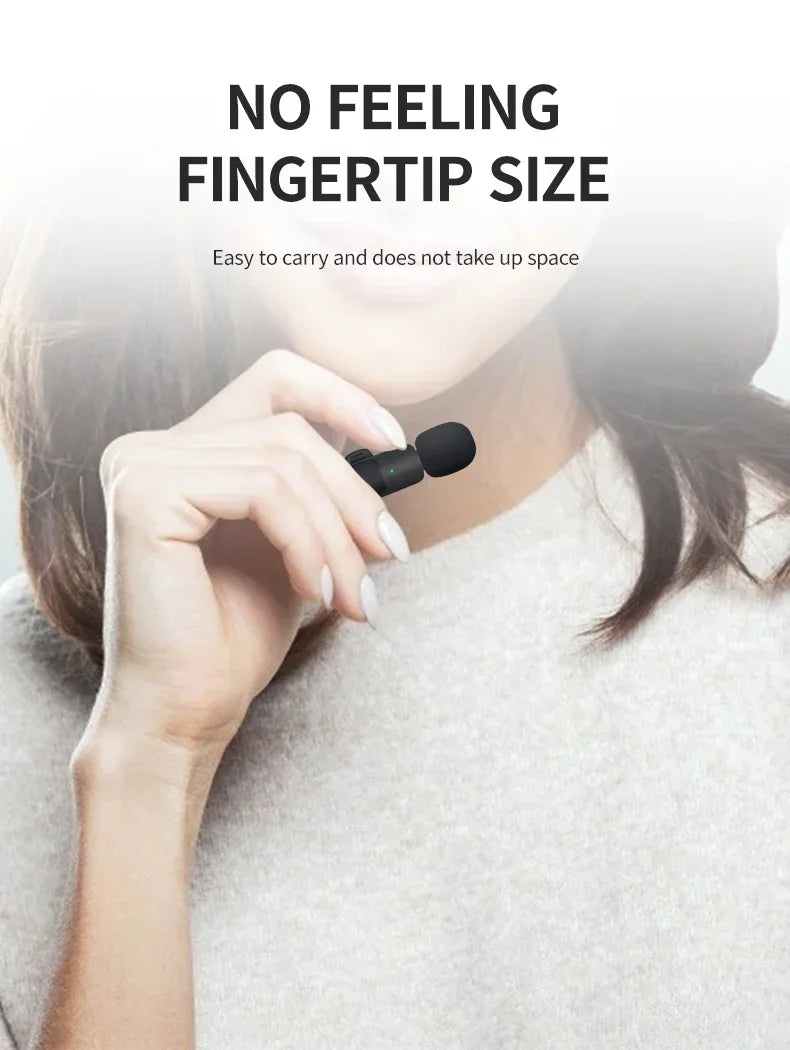 🎤Micrófono Inalámbrico BASIX Lavalier para iPhone y Android – Grabación Profesional sin Cables