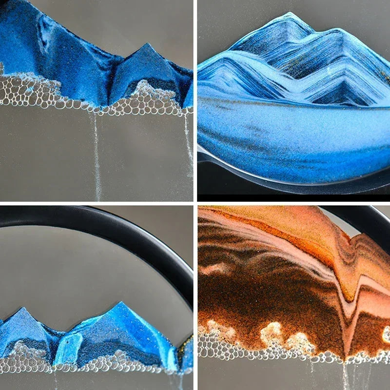 🌊 Cuadro de Arena Móvil 3D – Paisajes Marinos Hipnotizantes