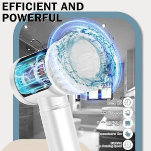 🧼 Cepillo Eléctrico de Limpieza 5 en 1 – Baños, Cocina y Más Sin Esfuerzo