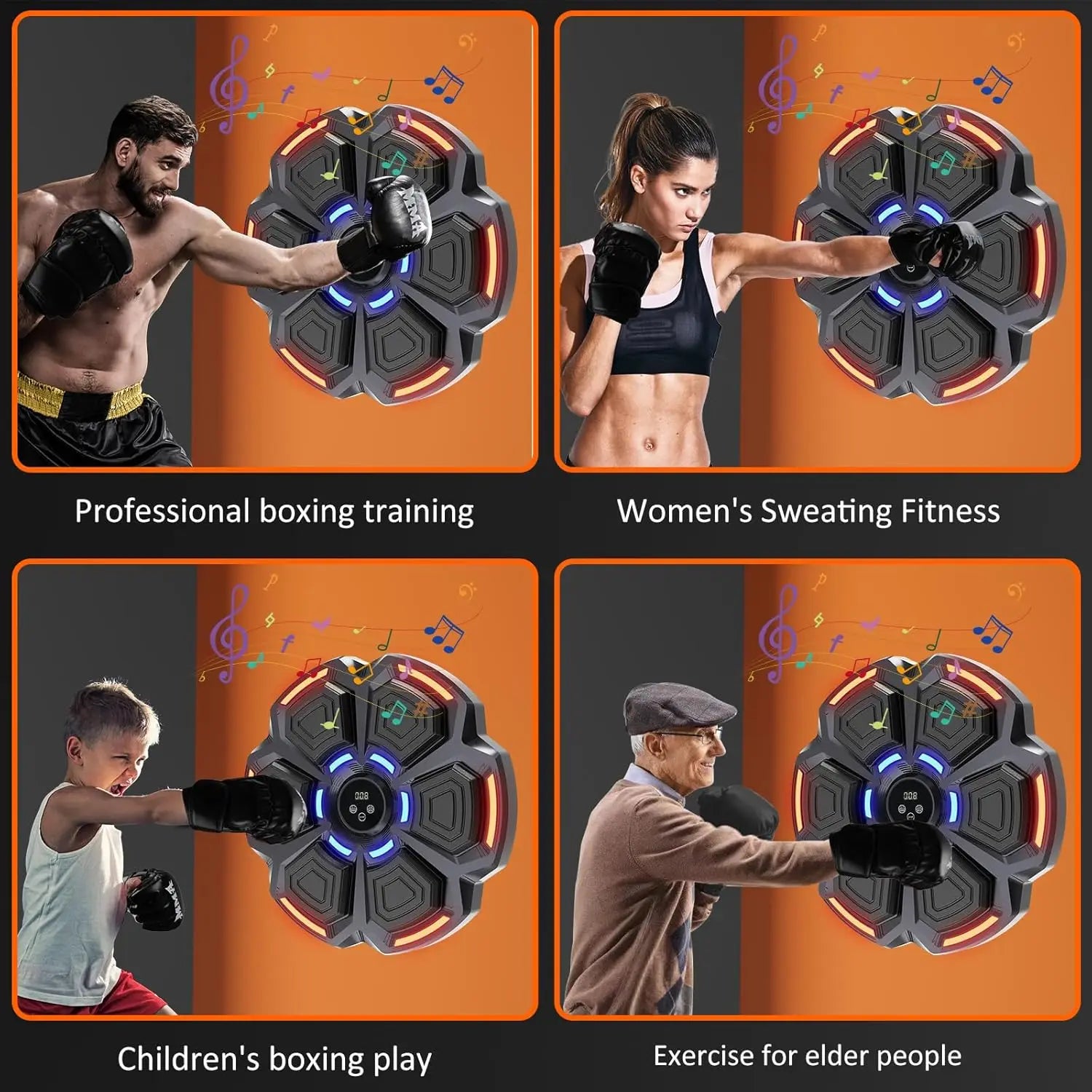 🥊 Máquina de Boxeo con Música y Luces – Entrena con Ritmo, Golpea con Estilo