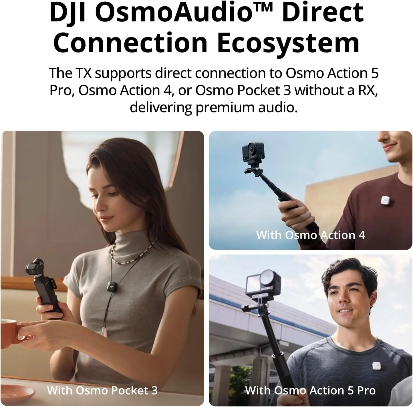 🎙️ DJI Mic Mini – Micrófono Inalámbrico Ultra Compacto y Profesional 48-Hour