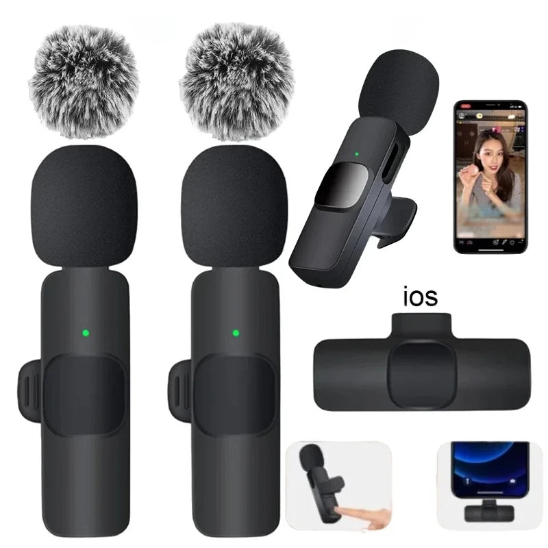 🎤Micrófono Inalámbrico BASIX Lavalier para iPhone y Android – Grabación Profesional sin Cables