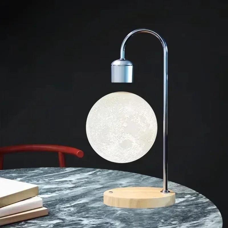 Lunar Levitation Lamp – Lámpara Lunar Flotante con Carga Inalámbrica