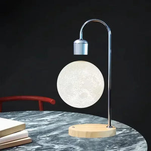 Lunar Levitation Lamp – Lámpara Lunar Flotante con Carga Inalámbrica