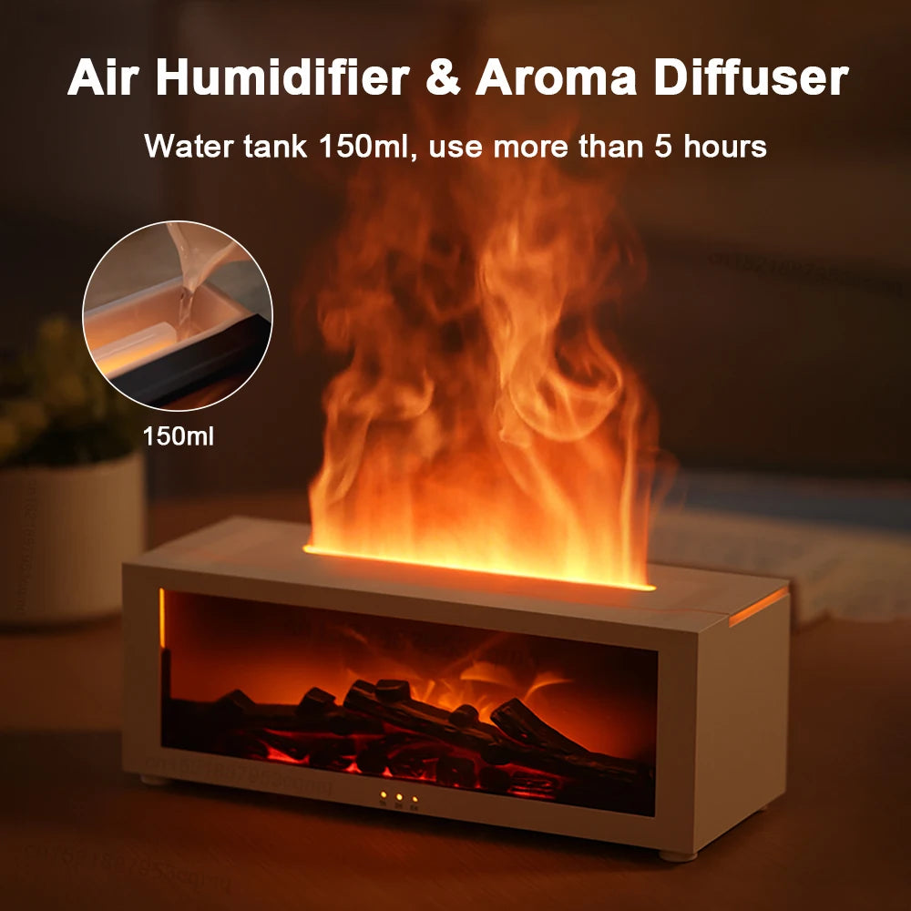 Humidificador de Aire con Aromaterapia y Luz LED con Control Remoto