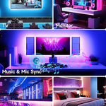 🎆 Iluminación LED para TV 3M a 10M – Control por App, Sincronización Musical y 16 Colores