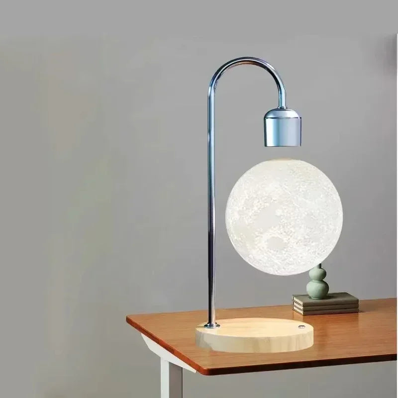 Lunar Levitation Lamp – Lámpara Lunar Flotante con Carga Inalámbrica