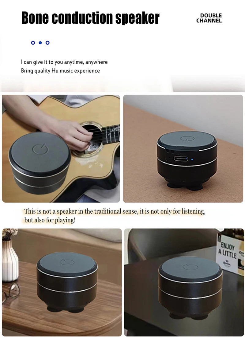 🔊 Mini Altavoz de Conducción Ósea con Ventosa – Sonido Portátil desde Cualquier Superficie