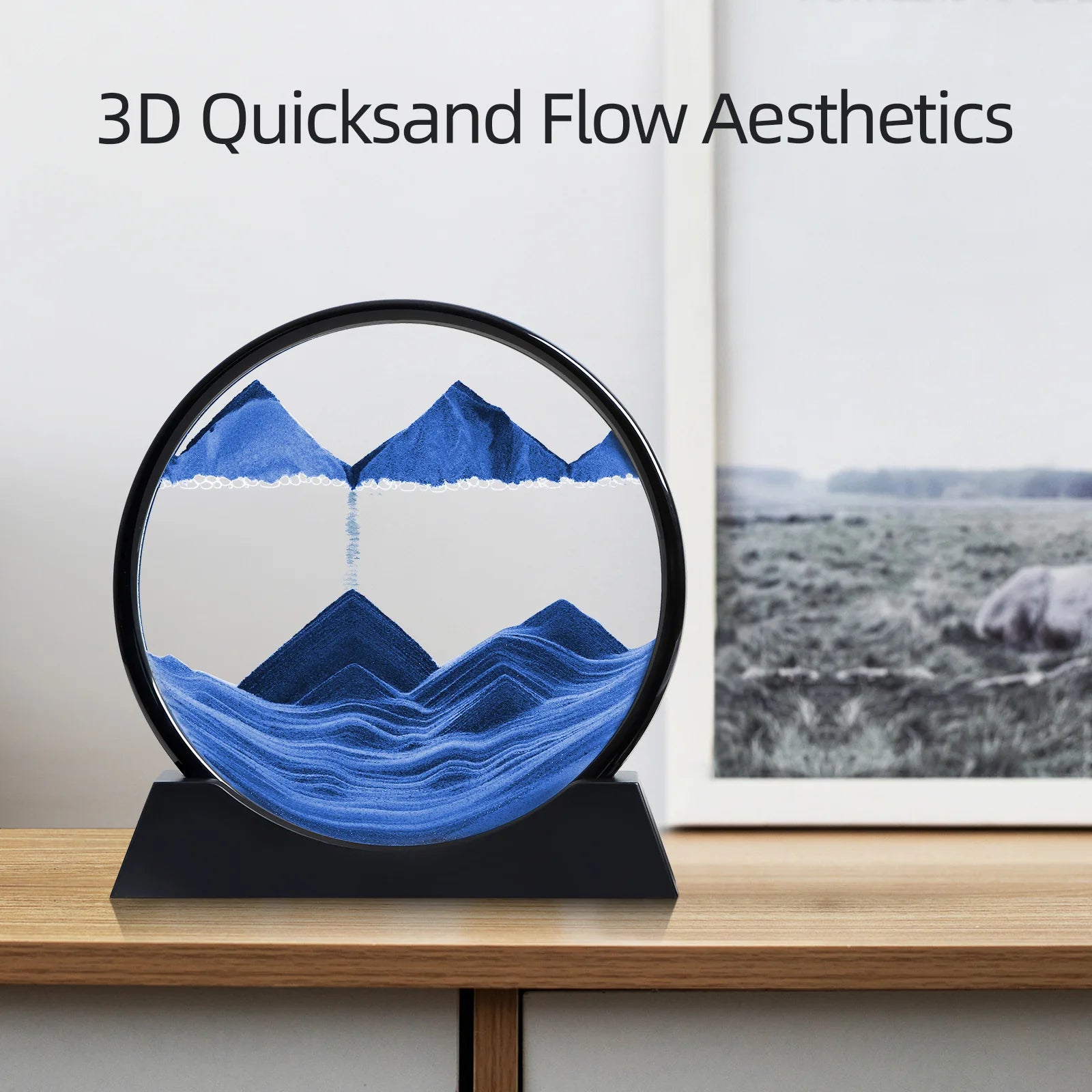 🌊 Cuadro de Arena Móvil 3D – Paisajes Marinos Hipnotizantes