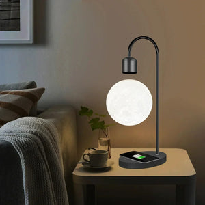 Lunar Levitation Lamp – Lámpara Lunar Flotante con Carga Inalámbrica