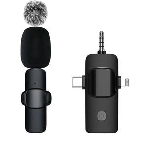 🎤Micrófono Inalámbrico BASIX Lavalier para iPhone y Android – Grabación Profesional sin Cables