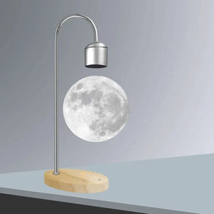 Lunar Levitation Lamp – Lámpara Lunar Flotante con Carga Inalámbrica