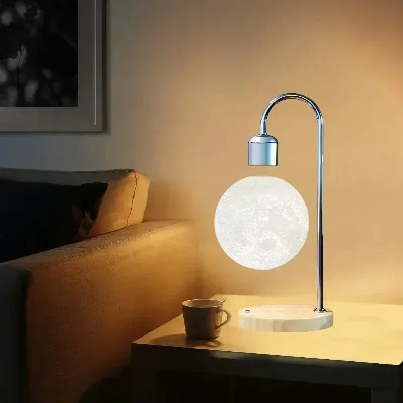 Lunar Levitation Lamp – Lámpara Lunar Flotante con Carga Inalámbrica