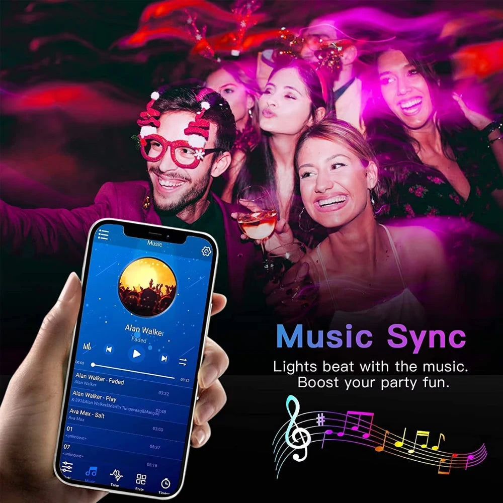 🎆 Iluminación LED para TV 3M a 10M – Control por App, Sincronización Musical y 16 Colores