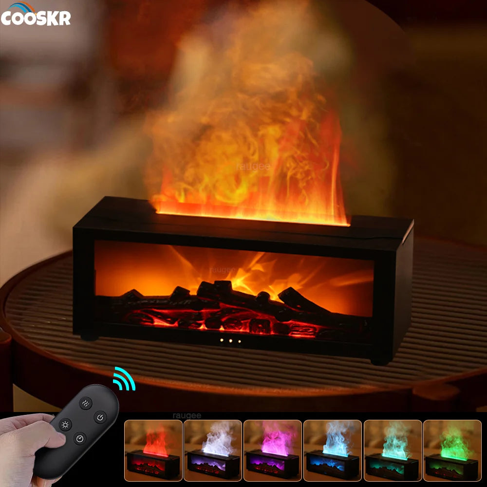 Humidificador de Aire con Aromaterapia y Luz LED con Control Remoto