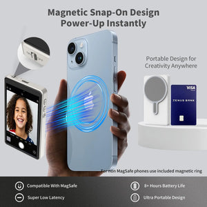 📸 Monitor Selfie Inalámbrico – Usa la Cámara Trasera de tu Celular para Grabaciones Pro