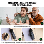 🎤Micrófono Inalámbrico BASIX Lavalier para iPhone y Android – Grabación Profesional sin Cables