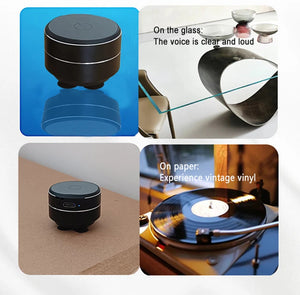 🔊 Mini Altavoz de Conducción Ósea con Ventosa – Sonido Portátil desde Cualquier Superficie