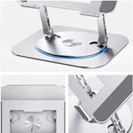 🧲 ¡Haz que tu Laptop Flote con Estilo! | Soporte Ergonómico AOEVI con Base Giratoria 360° – Compacto, Resistente y Ajustable