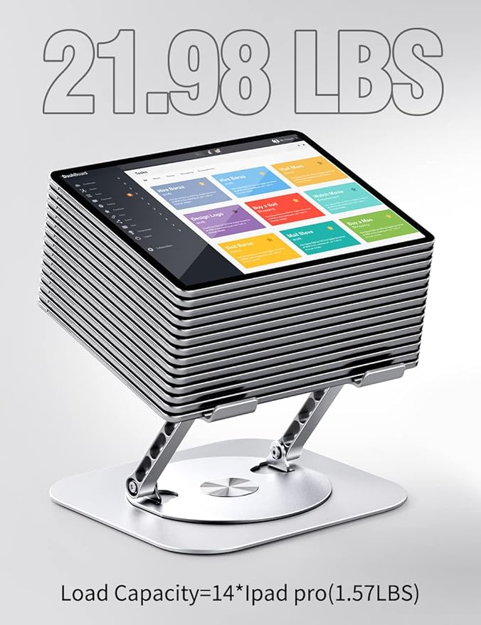 🧲 ¡Haz que tu Laptop Flote con Estilo! | Soporte Ergonómico AOEVI con Base Giratoria 360° – Compacto, Resistente y Ajustable