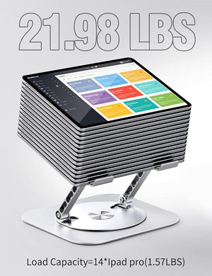 🧲 ¡Haz que tu Laptop Flote con Estilo! | Soporte Ergonómico AOEVI con Base Giratoria 360° – Compacto, Resistente y Ajustable