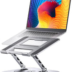 🧲 ¡Haz que tu Laptop Flote con Estilo! | Soporte Ergonómico AOEVI con Base Giratoria 360° – Compacto, Resistente y Ajustable