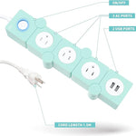 🟢 ¡Energía sin límites con estilo! | Regleta Flexible con USB y Protección Inteligente ⚡