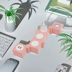 🟢 ¡Energía sin límites con estilo! | Regleta Flexible con USB y Protección Inteligente ⚡