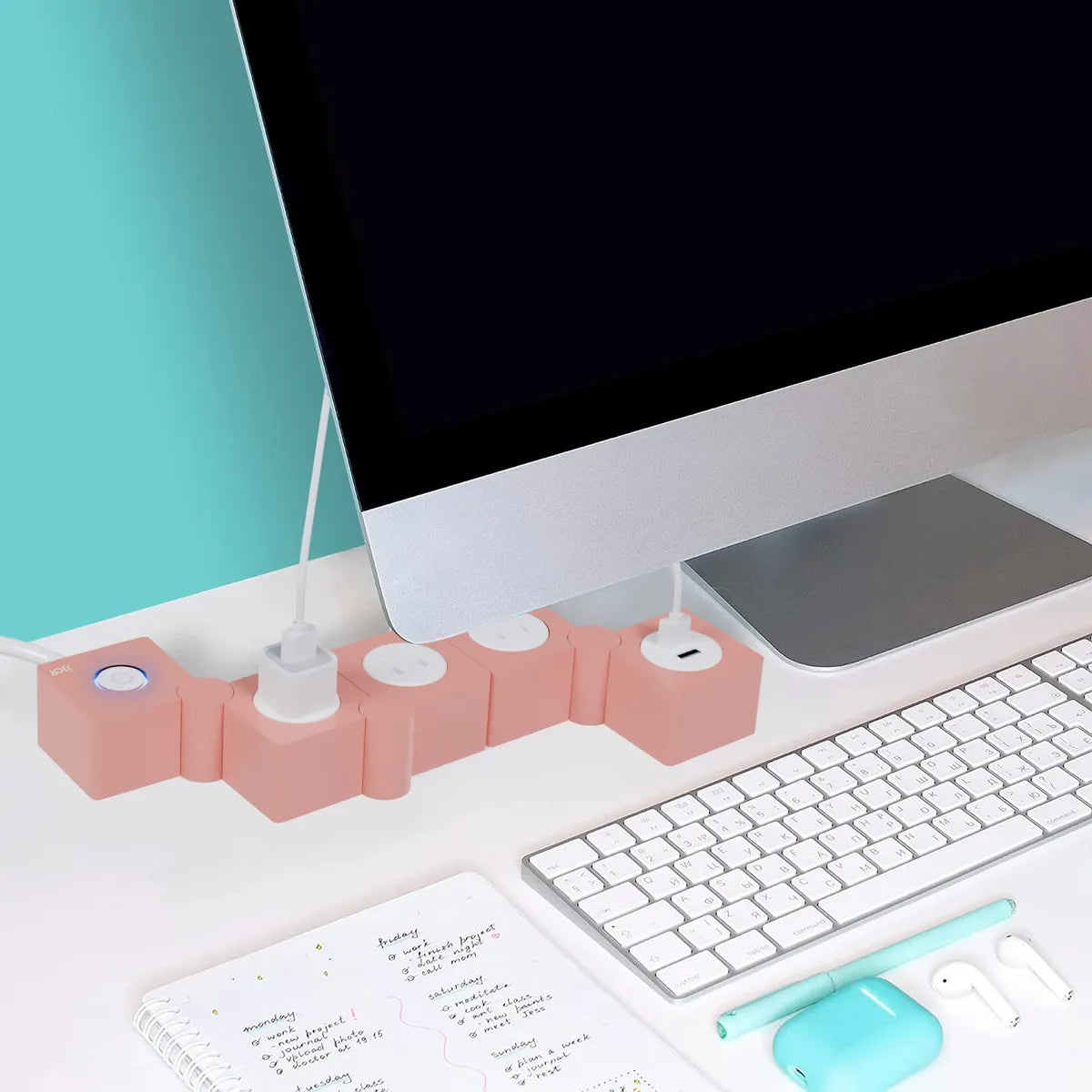 🟢 ¡Energía sin límites con estilo! | Regleta Flexible con USB y Protección Inteligente ⚡