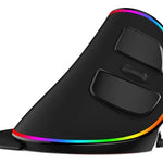 🖱️ Libera tu muñeca: Delux M618 Plus – Mouse Ergonómico Vertical Inalámbrico