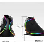 🖱️ Libera tu muñeca: Delux M618 Plus – Mouse Ergonómico Vertical Inalámbrico